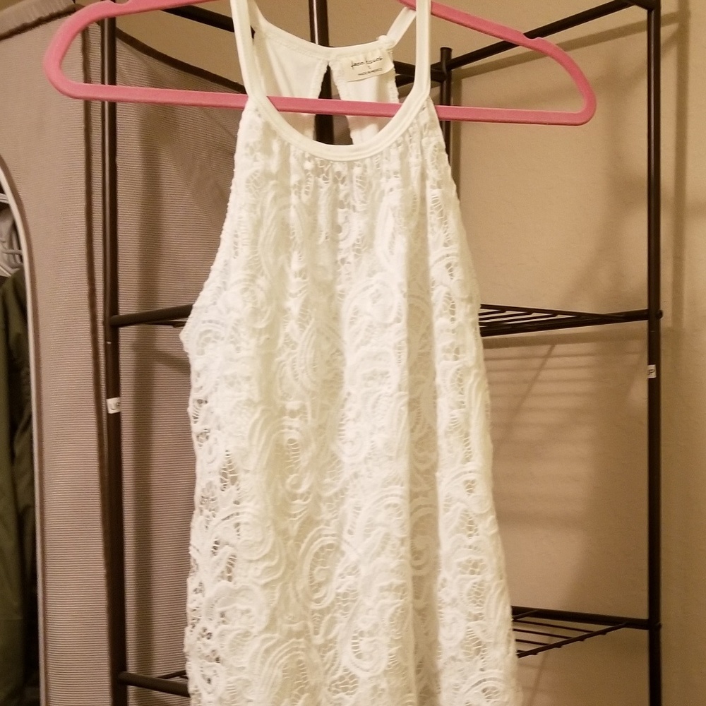 White lace shirt|Free Kisses